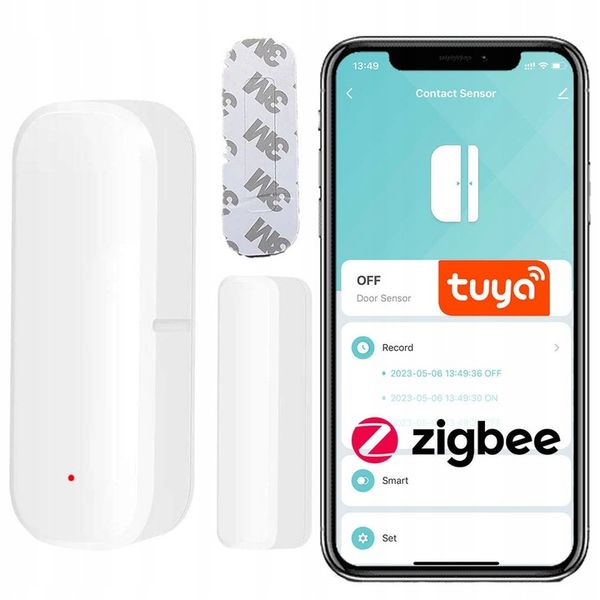 Czujnik Otwarcia Drzwi i Okna Smart ZigBee Tuya zdjęcie 1