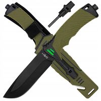 NÓŻ TAKTYCZNY WOJSKOWY RATOWNICZY KRZESIWO ZBIJAK PRZECINAK OSEŁKA +