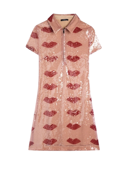 Parfois Printed dress with sequins XS/S zdjęcie 1