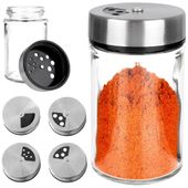 Pojemnik na Przyprawy Kuchenny z Sitkiem Przyprawnik Szklany Sitko 100 ml