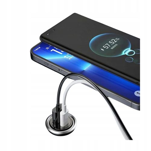 ŁADOWARKA SAMOCHODOWA USB C SZYBKA PD 48W MAŁA SAMOCHODOWA ZAPALNICZKA USB na Arena.pl