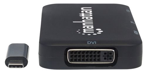 Adapter Manhattan AV USB-C na HDMI/DP/DVI/VGA 4K60Hz 152600 na Arena.pl