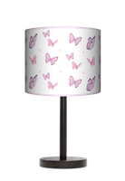 Lampa stołowa - drewniana duża - Motyle