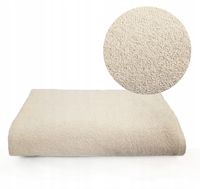 Tuva Home Ręcznik kąpielowy 100x200 cm bawełna beżowy 450 g/m2 gładki