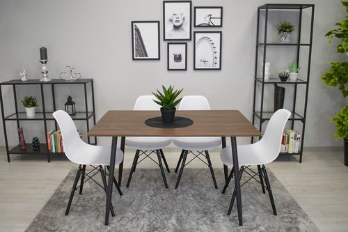 Krzesło OSAKA białe / nogi czarne x 3 na Arena.pl