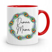 Kubek Czerwony Prezent Dla Dumnej Mamy Matki Z Nadrukiem Ze Zdjęciem