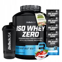 BIOTECH ISO WHEY ZERO 2270 g BIAŁKO + GRATIS 5x ISO WHEY ZERO 25g + SHAKER