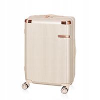 BETLEWSKI Walizka Podróżna duża pojemna na wakacje na kółeczkach stylowa