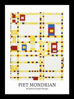 Plakat 13x18cm Design Broadway, Mondrian Vintage do Salonu