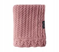 LULLALOVE Kocyk merino PREMIUM ciasteczko piwonii