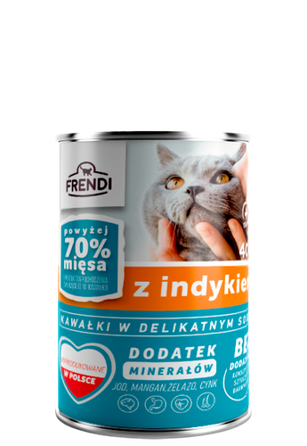 Frendi Kawałki W Delikatnym Sosie Z Indykiem 400g na Arena.pl
