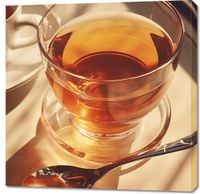 Obraz 90x90cm Złota Godzina Herbaty