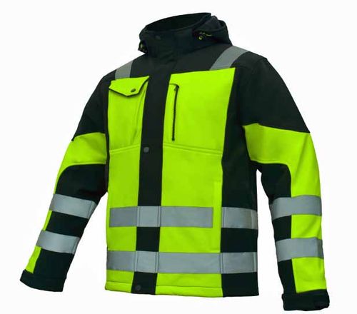 Kurtka Robocza Zimowa Softshell Ocieplany Fluorescencyjna Pasy Odblaski Xl na Arena.pl