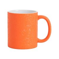 Kubek 325 ml z efektem spękanej powierzchni do sublimacji - pomarańczowy