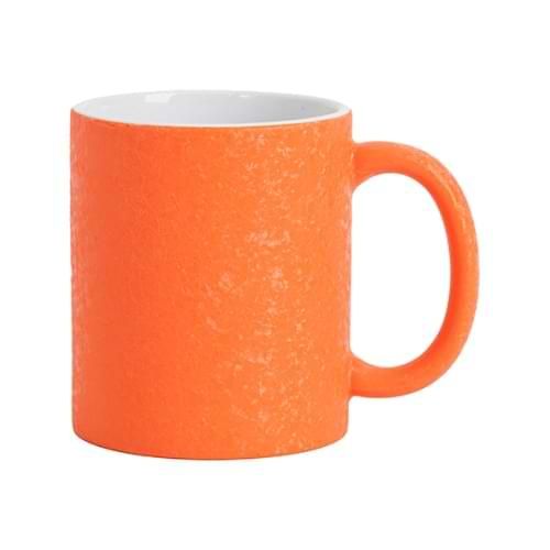 Kubek 325 ml z efektem spękanej powierzchni do sublimacji - pomarańczowy na Arena.pl