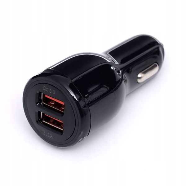 SAMOCHODOWA ŁADOWARKA 2 PORTY USB QUICK CHARGE KD1235 zdjęcie 1