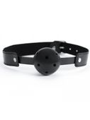 black breathable ball gag