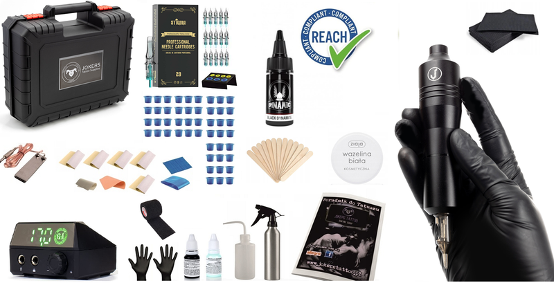 Zestaw Maszynka do tatuażu kartridże Pen kompletny Bezpieczny tusz igły zdjęcie 1