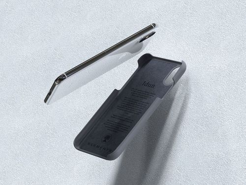 Materiałowe etui do iPhone Xs / X (Mid Grey) na Arena.pl
