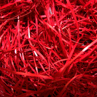 Dekoracyjna Wełna Drzewna 1 kg Czerwona LEKKA