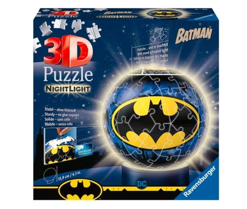 Puzzle 3D Świecąca Kula: Batman 72 Elementy na Arena.pl