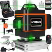 ZESTAW 10elementów Laser krzyżowy POZIOMICA LASEROWA 4D 16 Linii 360 STOPNI