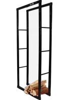 19406 Stalowy funkcjonalny stojak na drzewo czarny 60x150