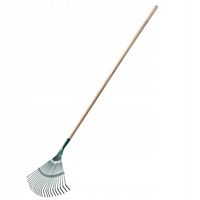 GRABIE DO LIŚCI TRAWY Z DRUTU Z TRZONKIEM 43 cm