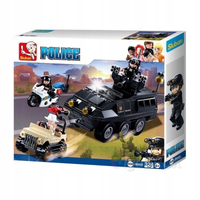 KLOCKI SLUBAN POLICJA POJAZD MOTOR QUAD 324EL