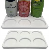 STOJAK PODKŁADKA NA SYROPY 6 MIEJSC BIAŁY