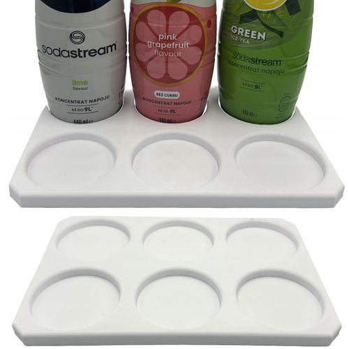 STOJAK PODKŁADKA NA SYROPY 6 MIEJSC BIAŁY na Arena.pl