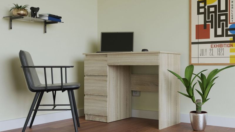 Emaga Biurko Mijas LEWE SONOMA zdjęcie 3