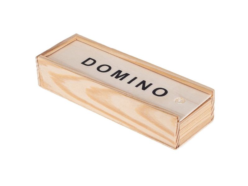 Domino 28 x drewniane klocki gra rodzinna pudełko zdjęcie 5