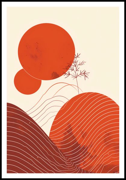 Plakat 68x101cm Ciepło Czerwieni zdjęcie 3
