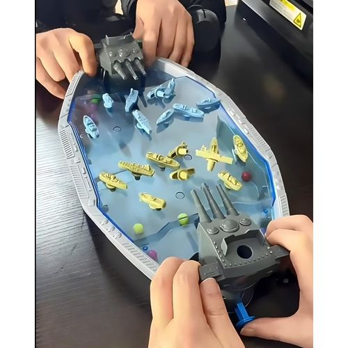 WOOPIE Gra Zręcznościowa "Bitwa Morska" Statki 3D Wyrzutnia Kulek na Arena.pl