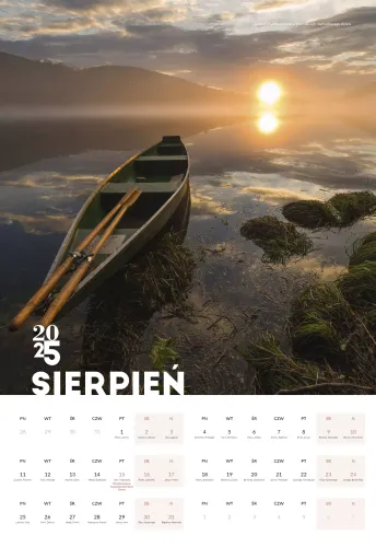 Kalendarz 2025 Bieszczady na Arena.pl