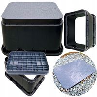 SKRZYNKA zaworowa SZARA STUDZIENKA ROZDZIELCZA do ELEKTROZAWORÓW do betonu