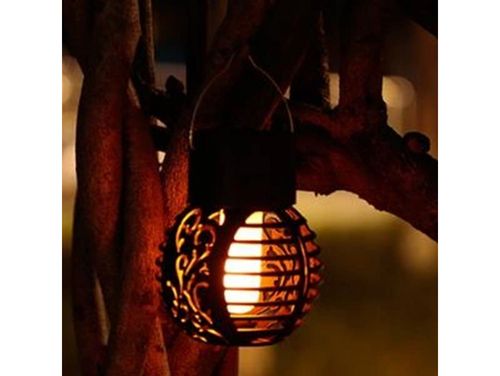 Lampa ogrodowa solarna lampion wisząca kula lampka  9x7 wzór 2 na Arena.pl
