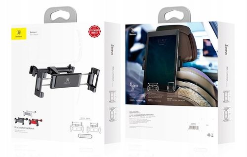 SOLIDNY UCHWYT SAMOCHODOWY BASEUS DO AUTA NA ZAGŁÓWEK TABLET TELEFON DO 13" na Arena.pl