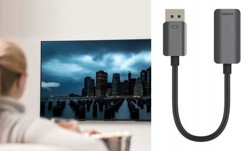 Belkin AVC011btSGY-BL 0,22 m DisplayPort HDMI Czarny na Arena.pl