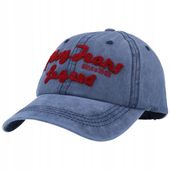 CZAPKA z Daszkiem BEJSBOLÓWKA przecierana JEANS