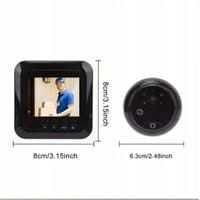 Inteligentny Wizjer z Kamerą 120° Judasz Mini Kamera do Drzwi Noktowizja