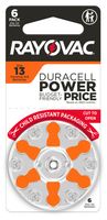 Baterie do aparatów słuchowych Rayovac Extra 13 opakowanie 60 szt.