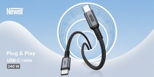 Kabel Newell USB-C - USB-C 240  W - 2 m, grafitowy na Arena.pl