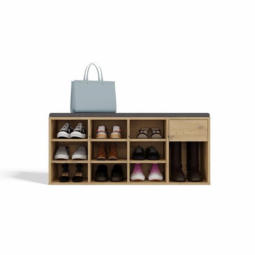 Szafka Na Obuwie Buty Otwarta TALLIN DĄB ARTISAN Do Przedpokoju na Arena.pl