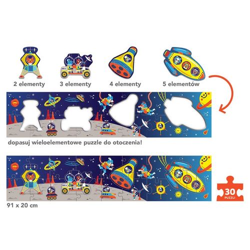 Mudpuppy Metrowe puzzle Kosmos 30 elementów 3+ na Arena.pl