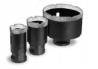 ZESTAW KORONEK DIAMENTOWYCH VACUUM BRAZED 3SZT 28,35,68MM DED1592SZ05 DEDRA