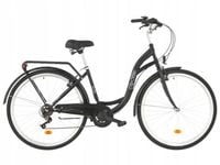 Rower miejski Citybike S7B 28 cali damski Czarny