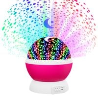 LAMPKA NOCNA LED PROJEKTOR GWIAZD NIEBA LAMPA RZUTNIK OBROTOWY dla DZIECI