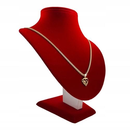 ZŁOTY ŁAŃCUSZEK Z SERDUSZKIEM PR 925/585 PREZENT DLA ŻONY NA ROCZNICĘ ŚLUBU na Arena.pl
